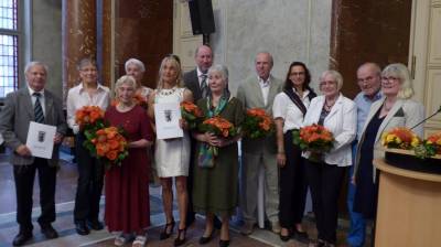 Verleihung der Ehrennadel an Hr. Bethge